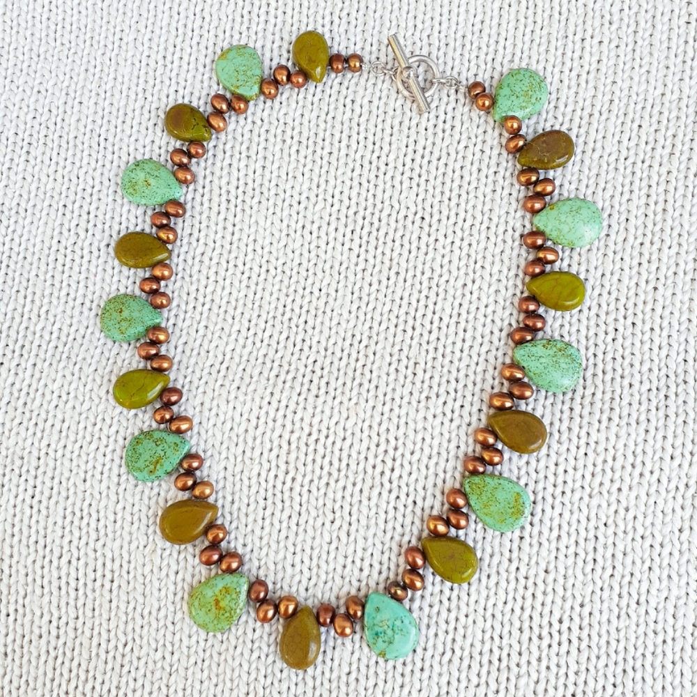 Vintage Artisan Natural Stone Boho Style Necklace